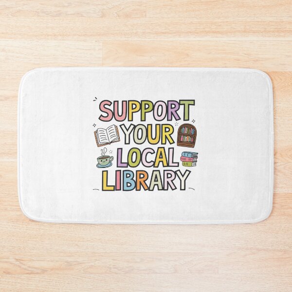 Item preview, Support Your Local Library designed and sold by Mateusz Majcherek.
