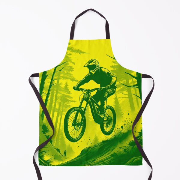 Item preview, MTB Shredder Taking Big Leaps – Green & Yellow Edition designed and sold by GrizzlyCollective.