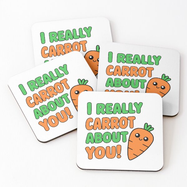 Item preview, I Really Carrot About You! Cute Carrot Puns designed and sold by PMCreative.