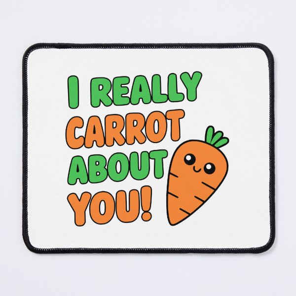 Item preview, I Really Carrot About You! Cute Carrot Puns designed and sold by PMCreative.