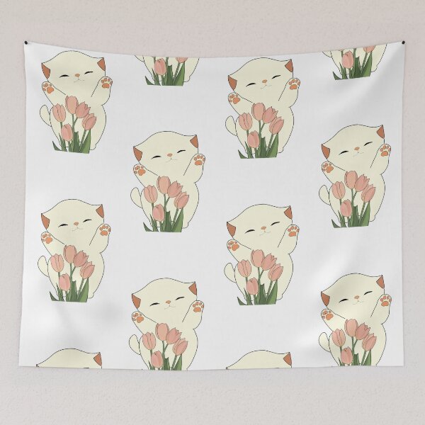 Item preview, Overweight kitty in spring designed and sold by Garna-kvitka.