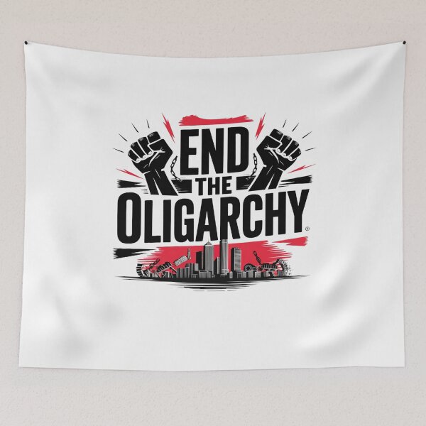 Item preview, end the oligarchy designed and sold by Mateusz Majcherek.