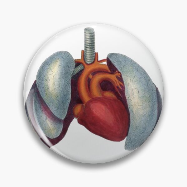 Item preview, Vintage Medical Drawing, Heart and Lungs Medical Illustration  designed and sold by HawthorneFlame.