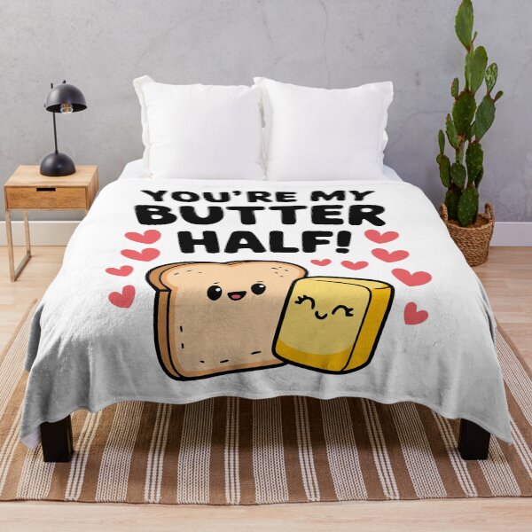 Item preview, You're My Butter Half! Funny Food Pun designed and sold by PMCreative.