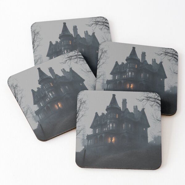 Item preview, Gothic-Style Mansion on a Hill" designed and sold by Filmcharlie-Shop.