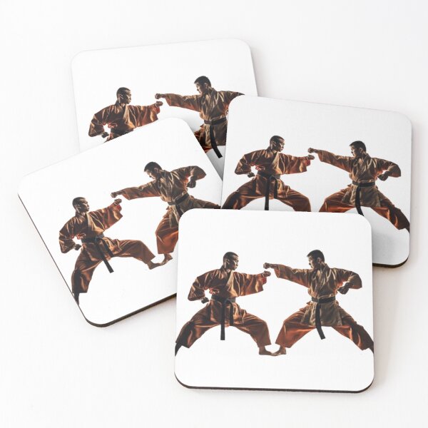 Item preview, "Two Martial Artists in a Dramatic Mid-Air Pose" designed and sold by Filmcharlie-Shop.