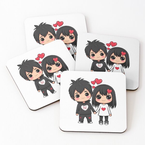 Item preview, Emo Cute Couple designed and sold by RedHearts76.