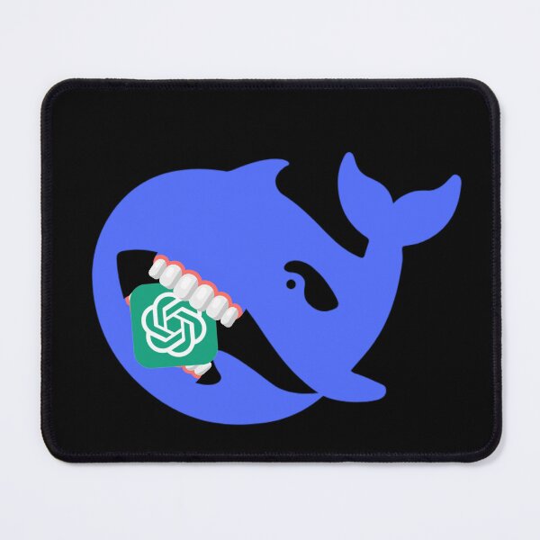 Item preview, Deepseek whale eating chatgpt designed and sold by ChataMaroon.