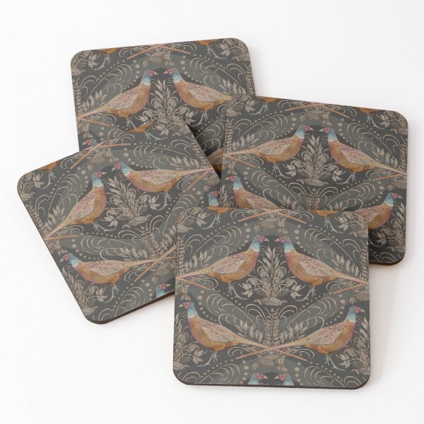 Item preview, Pheasants and Winter Grass designed and sold by somecallmebeth.