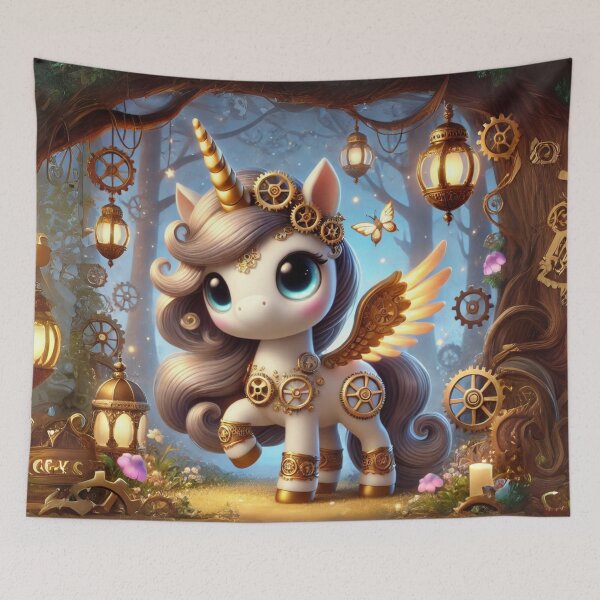Artikelvorschau, Steampunk-Einhorn entworfen und verkauft von Sillytoe.