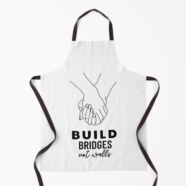 Item preview, Build Bridges Not Walls, Unity Peace Activist, Anti-Rasicm, Anti-Hate Positive Message, Anti-Bullying, Anti-Mobbing designed and sold by Anniko Art Studio.