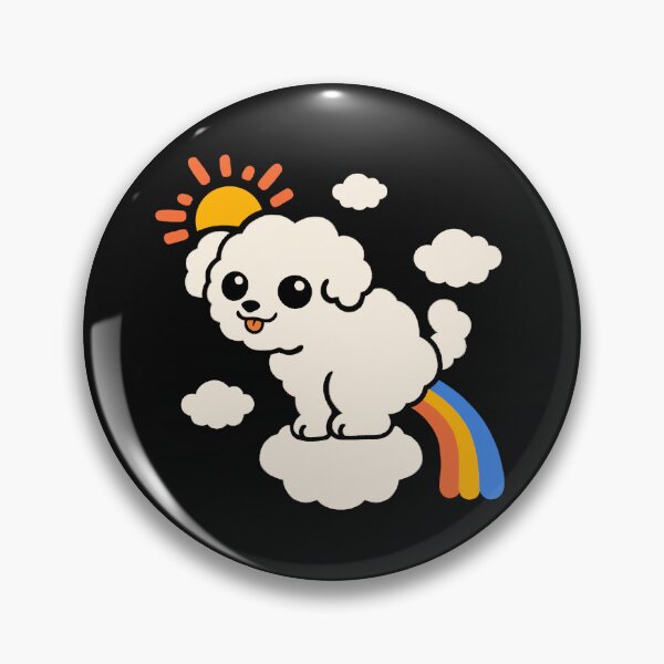 Item preview, Poodle pooping rainbows designed and sold by NemiMakeit.