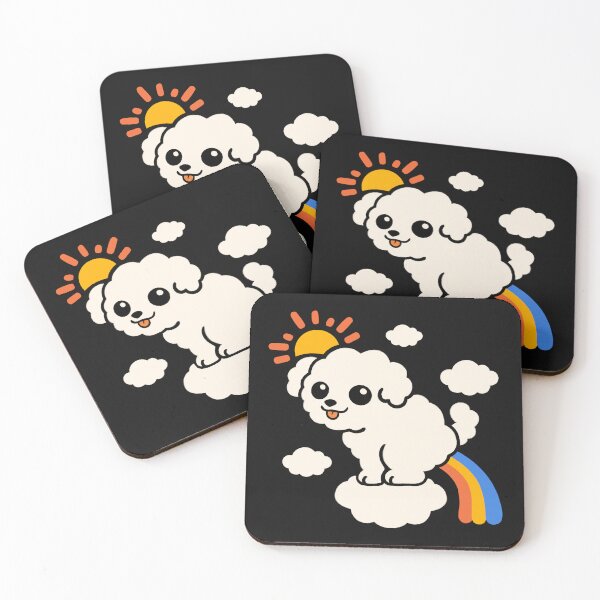 Item preview, Poodle pooping rainbows designed and sold by NemiMakeit.