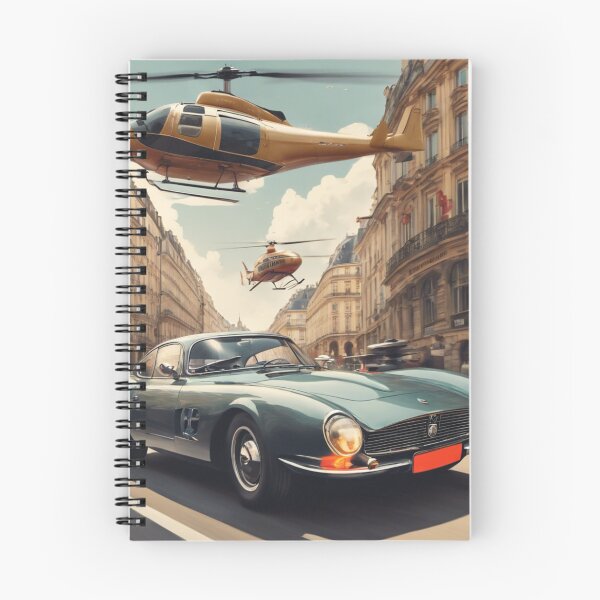 Item preview, "Sleek Vintage Car Speeding Through a European City" designed and sold by Filmcharlie-Shop.