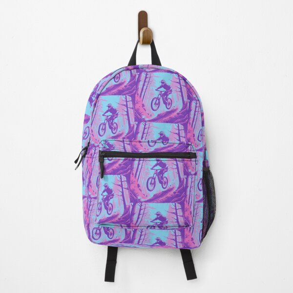 Item preview, MTB Shredder Taking Big Leaps – Pink & Blue Edition designed and sold by GrizzlyCollective.