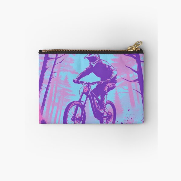 Item preview, MTB Shredder Taking Big Leaps – Pink & Blue Edition designed and sold by GrizzlyCollective.