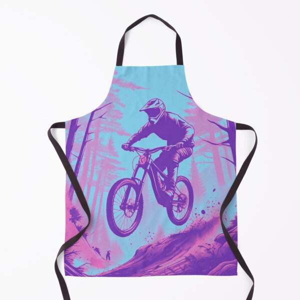Item preview, MTB Shredder Taking Big Leaps – Pink & Blue Edition designed and sold by GrizzlyCollective.
