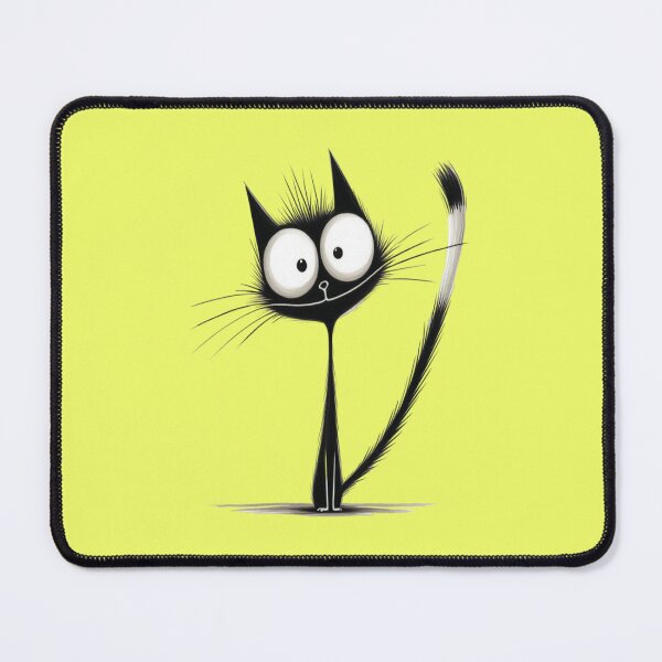 Item preview, Funny black cat with a long neck. designed and sold by MagelliShop.