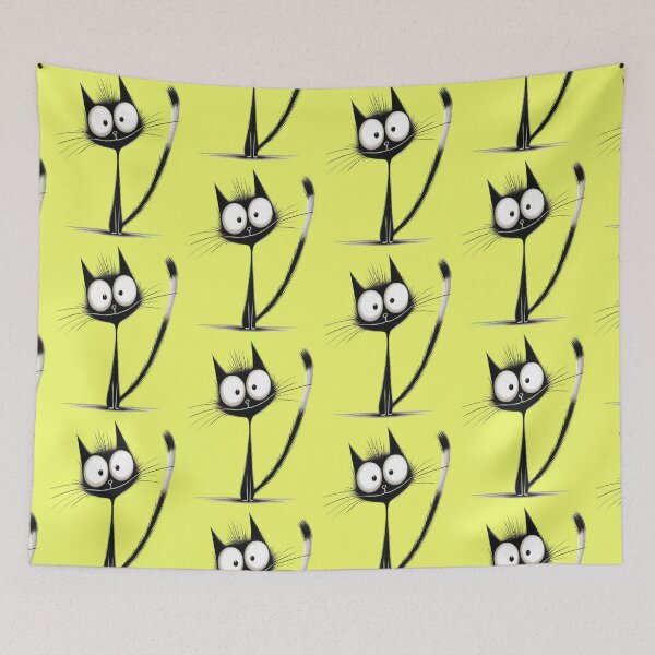 Item preview, Funny black cat with a long neck. designed and sold by MagelliShop.