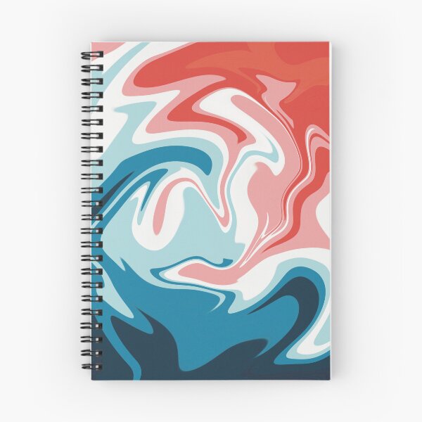 Item preview, Red White Blue Psychedelic Pattern Y2K Retro designed and sold by Skull Fern.