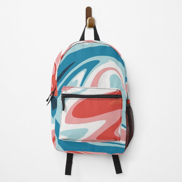 Item preview, Red White Blue Psychedelic Pattern Y2K Retro designed and sold by Skull Fern.