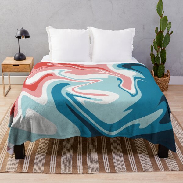 Item preview, Red White Blue Psychedelic Pattern Y2K Retro designed and sold by Skull Fern.