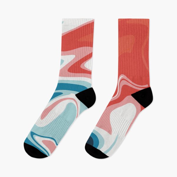 Item preview, Red White Blue Psychedelic Pattern Y2K Retro designed and sold by Skull Fern.