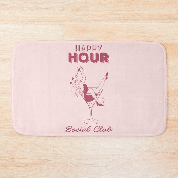 Item preview, Happy Hour Social Club Pink designed and sold by Magnolia Valley Art.