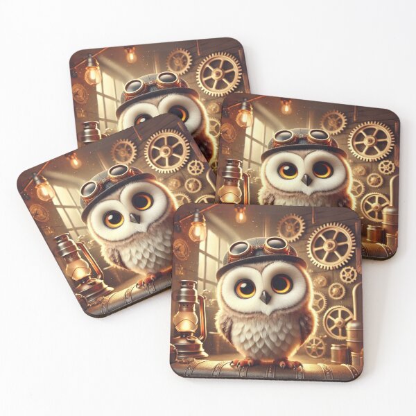 Item preview, Steampunk Ural Owl designed and sold by Sillytoe.