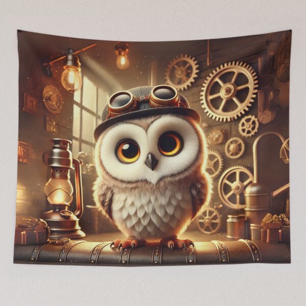 Item preview, Steampunk Ural Owl designed and sold by Sillytoe.