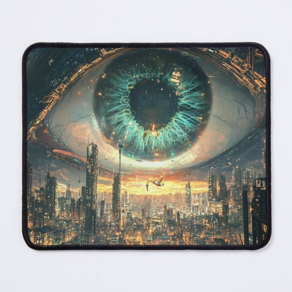 Item preview, The All Seeing Eye Over the Cyber Metropolis designed and sold by coreydemo.