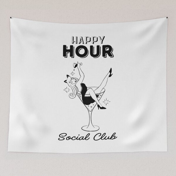 Item preview, Happy Hour Social Club designed and sold by Magnolia Valley Art.