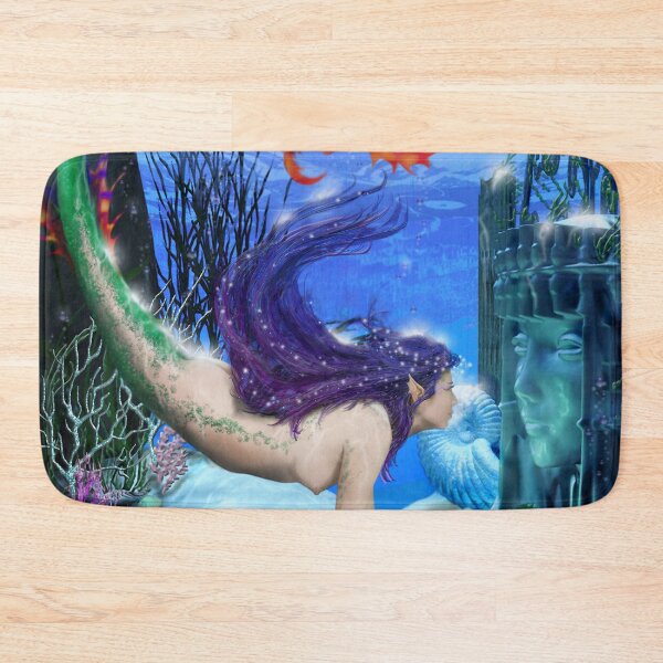 Item preview, OracleOracle colorful tail young ocean mermaid girl deep sea temple ruins coral reef designed and sold by GreyForest.