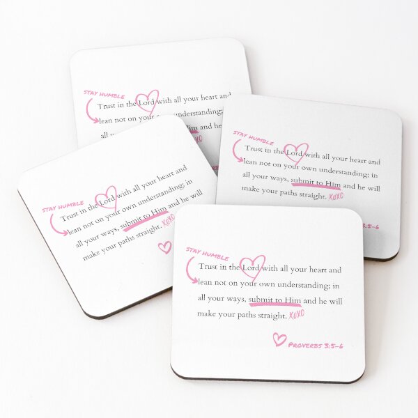 Item preview, Christian Cute Pink Wall Art Tendy Christian Wall Art Bible Verse Proverbs 3:5-6 designed and sold by daughterinchrist93.