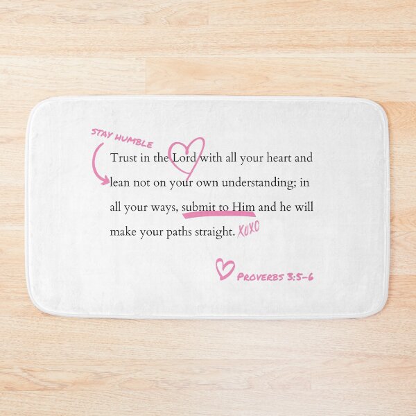Item preview, Christian Cute Pink Wall Art Tendy Christian Wall Art Bible Verse Proverbs 3:5-6 designed and sold by daughterinchrist93.