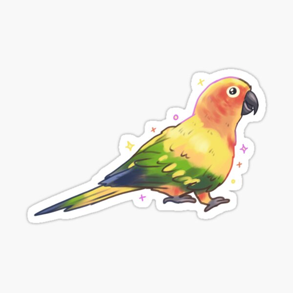 Item preview, Cute Sun Conure designed and sold by Mayarartsy.