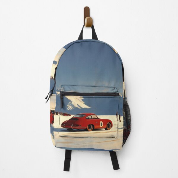 Vista previa del artículo con la obra «Ilustración del coche de carreras Porsche 356 Salt Flats de época», diseñado y vendido por blackdogshop.