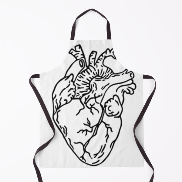 Item preview, Black Anatomical Heart Drawing designed and sold by HawthorneFlame.
