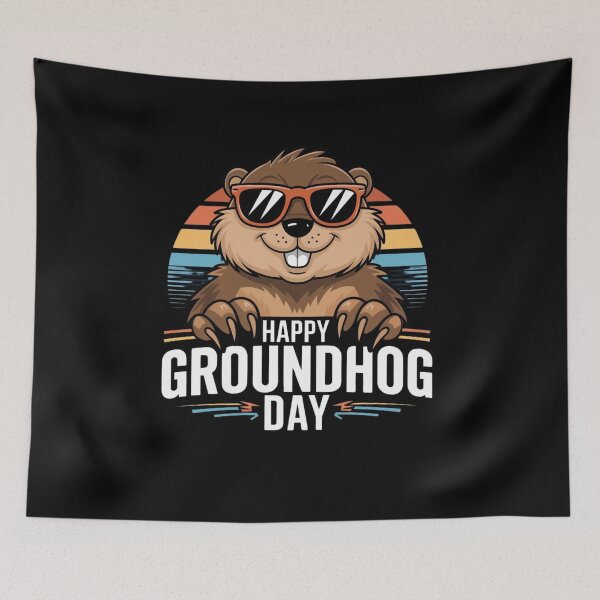 Item preview, Happy Groundhog Day Ground Hog With Animal Lover designed and sold by Nicet-shirt1.