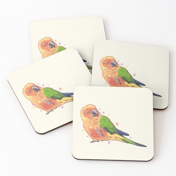 Item preview, Cute Sun Conure parrot  designed and sold by Mayarartsy.