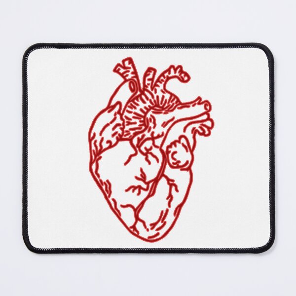 Item preview, Red Anatomical Heart Drawing  designed and sold by HawthorneFlame.