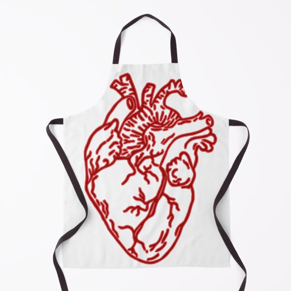 Item preview, Red Anatomical Heart Drawing designed and sold by HawthorneFlame.