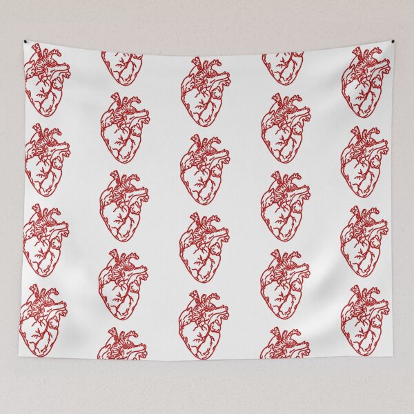 Item preview, Red Anatomical Heart Drawing  designed and sold by HawthorneFlame.