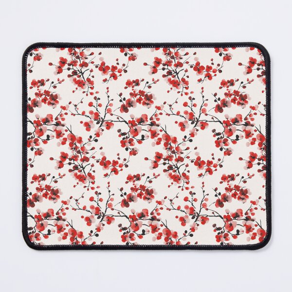 Item preview, Red flora, Chinese print, traditional flowers, flower power designed and sold by PapuruDesigns.
