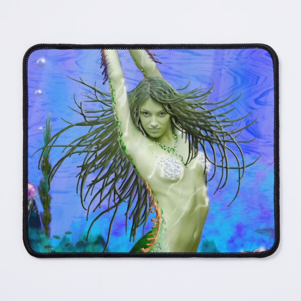 Aperçu de l'œuvre Atlantis Rising sirène fille sirène des profondeurs de l'océan vie marine récif corallien créée et vendue par GreyForest.