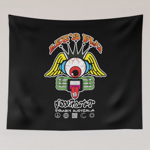 Item preview, Let's Fly Modern Street Art designed and sold by moon70star-m70s.