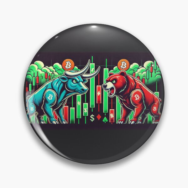 Artikelvorschau, Die Kryptowelle – Bullen gegen Bären!! entworfen und verkauft von GiftGuruIdeas.