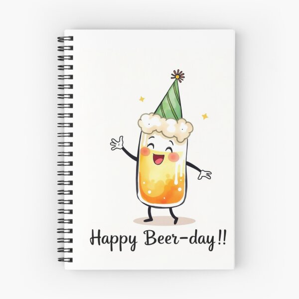 Item preview, Happy Beer-day beer Gift cute kawaii meme  designed and sold by CheeseBlueprint.