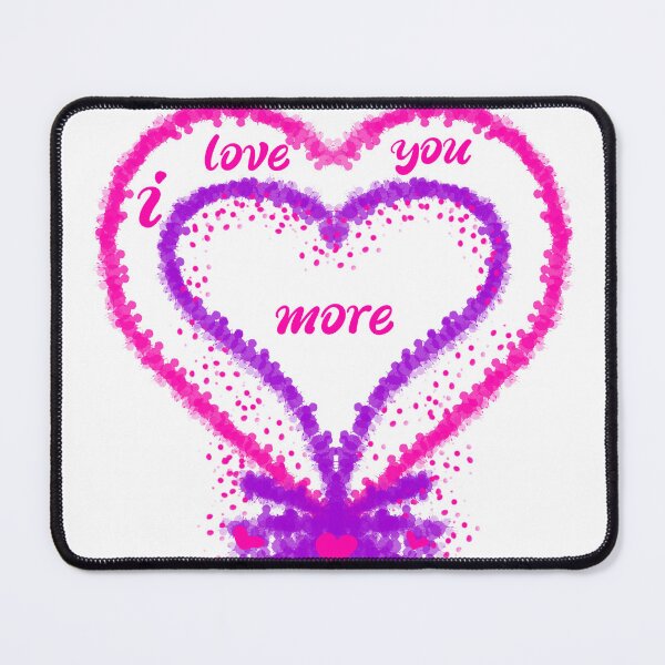 Item preview, I love you more two hearts designed and sold by MsArtyCrafts.