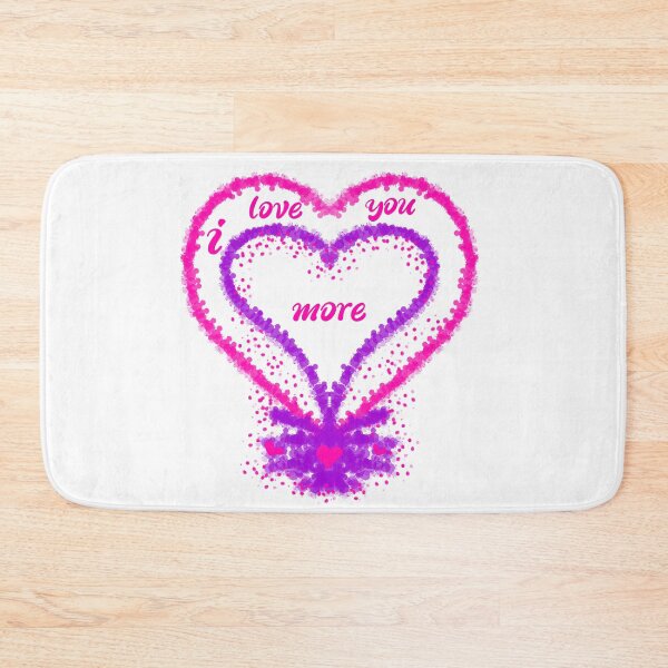 Item preview, I love you more two hearts designed and sold by MsArtyCrafts.